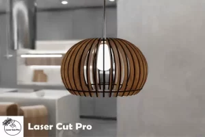 Lámpara colgante con diseño cortado con láser | Lámpara colgante para decoración del hogar.