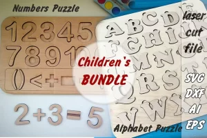 Letras y números rompecabezas