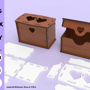 Caja joyera regalo - Corte Laser