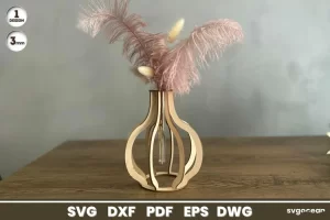 Florero redondo para corte laser