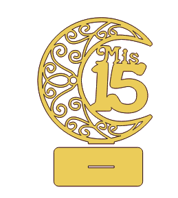LUNA CON ORNAMENTOS MIS 15