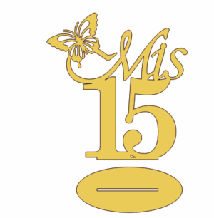 Mis 15 con mariposa