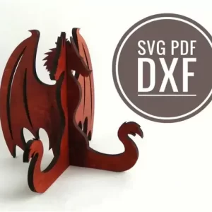 Caballete de dragón SVG | Archivo cortado a láser