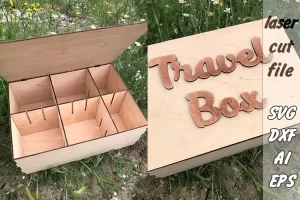 Caja| Caja de madera de viaje |Caja de regalo de madera| Corte por láser