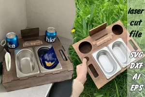 Porta cerveza y snaks