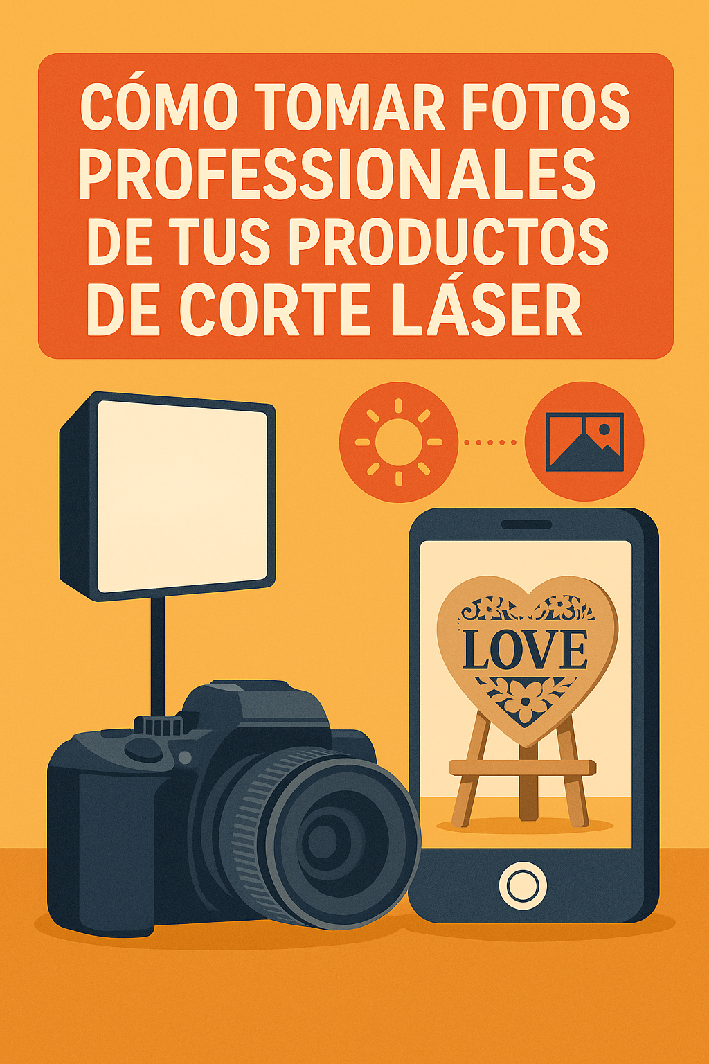 Guía para tomar fotos profesionales de tus productos de corte láser y aumentar tus ventas