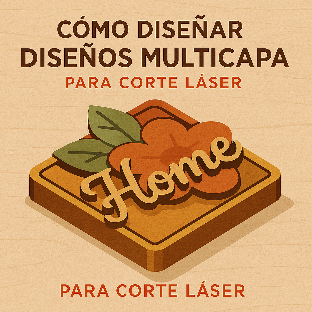 Cómo diseñar archivos multicapa para corte láser en MDF fácilmente