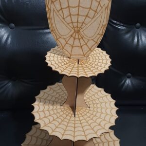 Cupcake hombre araña corte laser