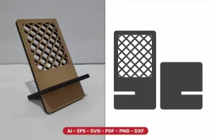 Soporte decorativo para teléfono Lasercut - Soporte para teléfono Lasercut