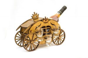 Carruaje porta botellas