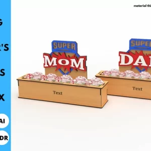 Caja para rosas Super Mama - Gratis