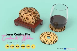 Coaster mandala - Corte laser - Gratis