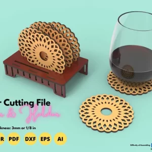 Coaster mandala - Corte laser - Gratis