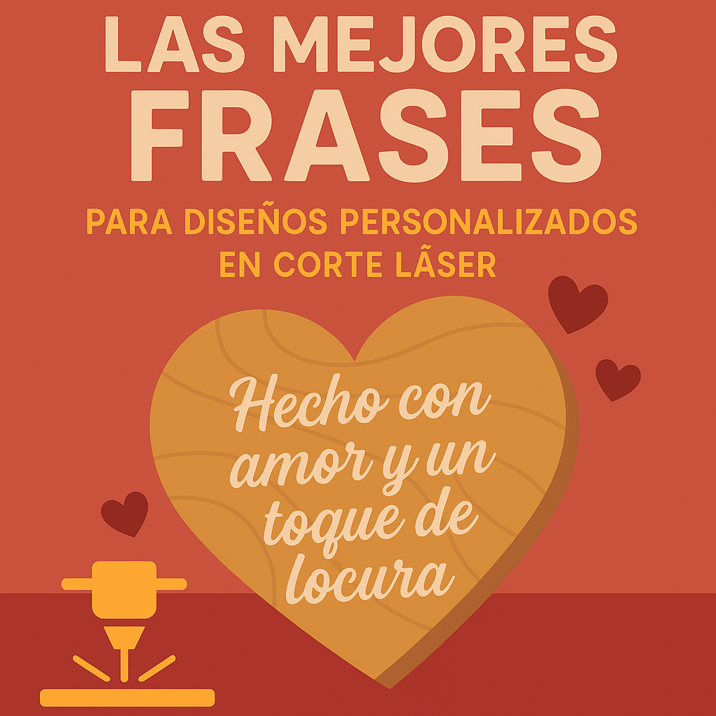 Ideas de frases para diseños personalizados en corte láser que enamoran