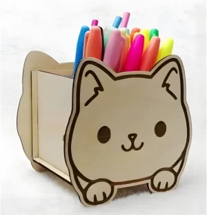 Cajita tipo gato - Corte laser - Descarga gratis