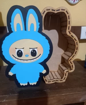 Caja Labubu para corte láser - Descarga GRATIS