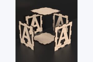 Alfabeto en bloques - Corte Laser - Gratis