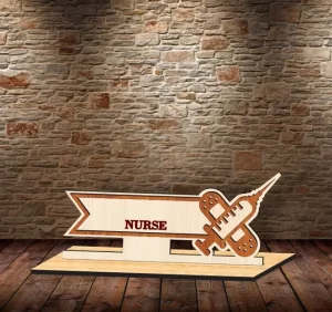 Reconocimiento para escritorio de doctor o enfermera