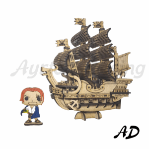 Barco The Red Force de ONE PIECE - Corte Laser - Gratis