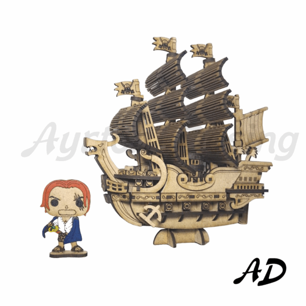 Barco The Red Force de ONE PIECE - Corte Laser - Gratis