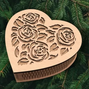 Caja de corazon para corte laser gratis