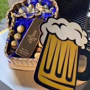Caja Cerveza - Corte láser vector