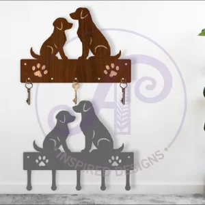 Diseños de llaveros de perros para madera y metal