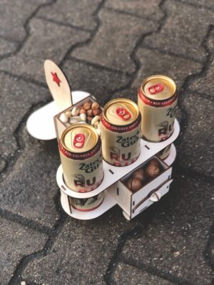 Avión porta lata  - Corte Láser - Día del padre