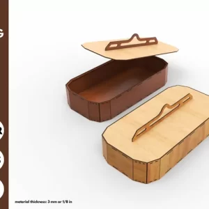 la mejor caja para cualquier cosa con tapa cortada con láser svg