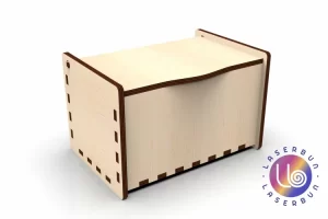Caja sencilla. Plantilla de archivos vectoriales svg dxf cnc cortado con láser
