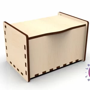 Caja sencilla. Plantilla de archivos vectoriales svg dxf cnc cortado con láser