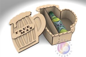Caja cerveza día del padre - Corte Laser - Gratis
