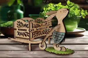 Conejito granjero | Decoración de Pascua