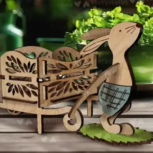 Conejito granjero | Decoración de Pascua