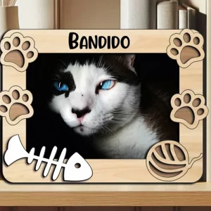 Marco de foto para gato