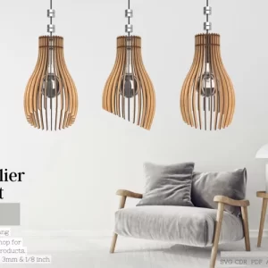 Lámpara colgante con diseño cortado con láser | Lámpara colgante para decoración del hogar.