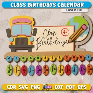 Cumpleaños en el aula | Pizarra de cumpleaños | Escuela | Compañeros de clase