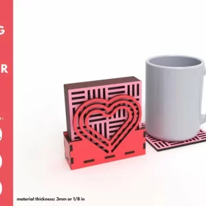 Coaster para taza de cafe - Corte laser - gratis