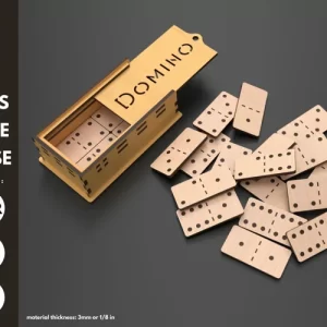 Dominos y caja - Corte Laser - Gratis