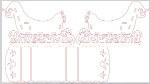 Adorno navideño de trineo