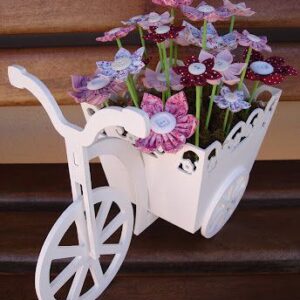 Bicicleta con flores