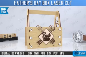 Caja de regalo del Día del Padre | Caja de almacenamiento | Caja de herramientas | Archivo CNC