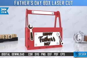 Caja de regalo para el Día del Padre | Caja de almacenamiento | Caja de herramientas | Lima CNC