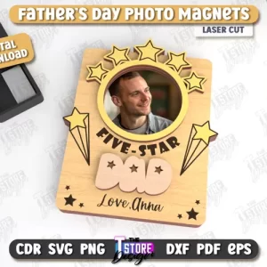 Imán con foto para el Día del Padre | Imanes con foto personalizados | Regalo