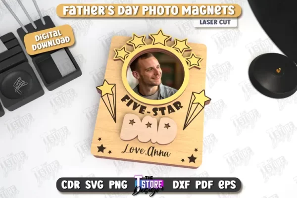 Imán con foto para el Día del Padre | Imanes con foto personalizados | Regalo