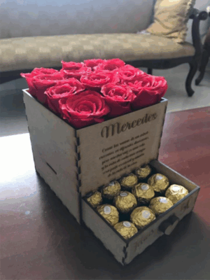 Caja para flores y chocolates - Gratis