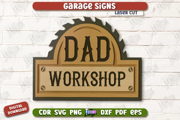 Letrero de garaje personalizado | Letrero de pared para mecánico | Man Cave