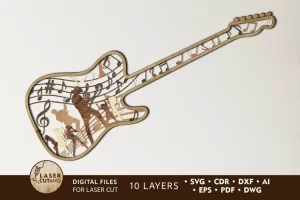 Guitarra Multicapa - Corte Laser