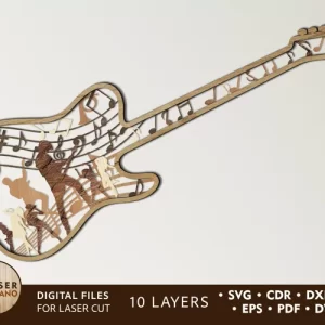 Guitarra Multicapa - Corte Laser