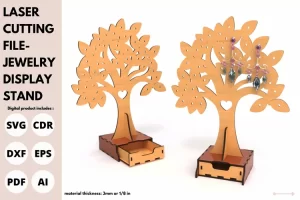 Árbol porta aretes y cajita joyera - Dia de las madres